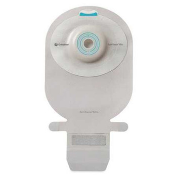 Filtered Ostomy Pouch SenSura Mio Convex One-Piece System 11 Inch Length Maxi 5/8 to 1-5/16 Inch Drainable Deep Convex Trim To Fit 16766 Box/10
