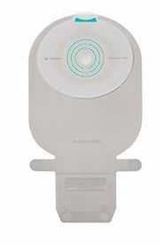 Filtered Ostomy Pouch SenSura Mio One-Piece System Maxi 1-1/2 Inch Stoma Drainable Flat Pre-Cut 10480 Box/10