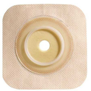 Ostomy Barrier Sur-Fit NaturaTrim to Fit Standard Wear StomahesiveWithout Tape 100 mm Flange Sur-FitNaturaSystem Hydrocolloid 2-5/8 to 3-1/2 Inch Opening 6 X 6 Inch 401906 Each/1