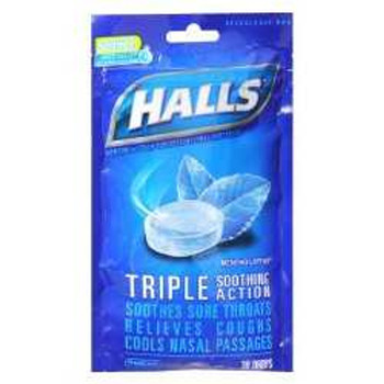 Cold and Cough Relief Halls® 5.4 mg Strength Lozenge 30 per Bag 31254662936 Bag of 1