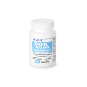 Stool Softener Tablet 100 per Bottle 100 mg Strength Docusate Sodium 00904675060 Bottle of 1