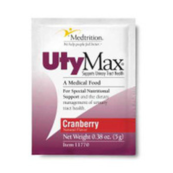 Oral Supplement UtyMax® Cranberry Flavor Powder 5 Gram Individual Packet 11770 Case of 60