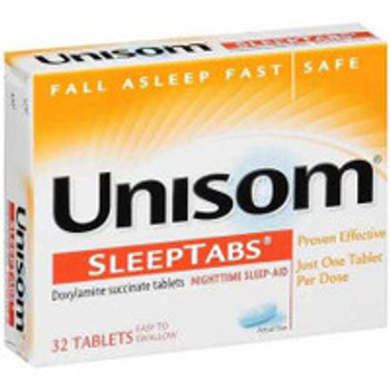 Sleep Aid Unisom® 32 per Bottle Tablet 25 mg Strength 41167000609 Bottle of 1