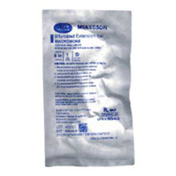 IV Extension Set McKesson Macro Bore 6 Inch Tubing Without Filter Sterile MS409 Pack of 1