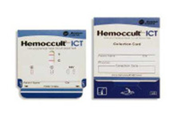 Cancer Screening Patient Sample Collection and Screening Kit Hemoccult® ICT Fecal Occult Blood Test (iFOB or FIT) 100 Cards CLIA Waived 395065A Box of 100