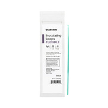 Inoculating Loop McKesson 1 µL High Impact Polystyrene Integrated Handle Sterile 16-1FL Case of 1000