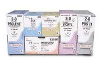 Absorbable Suture with Needle PDS II Polydioxanone RB-1 1/2 Circle Taper Point Needle Size 5 - 0 Monofilament Z303H One Dozen