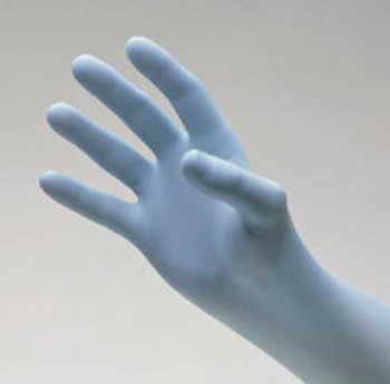 Exam Glove NitriDerm® Ultra Blue Small NonSterile Nitrile Standard Cuff Length Fully Textured Light Blue Chemo Tested / Fentanyl Tested 157100 Case of 1000