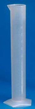Graduated Cylinder Class B / Hexagonal Base Polypropylene 500 mL (16 oz.) 601081-1 Pack of 1