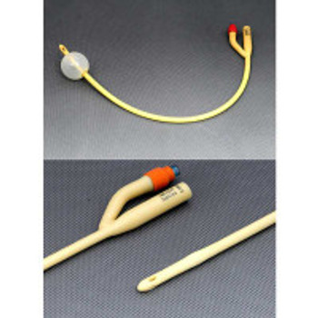 AMSure 16'' Silicone Coated Foley Catheter, 30 cc Balloon, 16 Fr., Box of 10