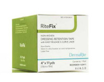 Water Resistant Dressing Retention Tape with Liner RiteFix White 2 Inch x 11 Yard Nonwoven NonSterile 68211 Box of 1