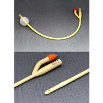 Foley Catheter AMSure® 2-Way Standard Tip 30 cc Balloon 22 Fr. Silicone Coated Latex AS42022 Pack of 1