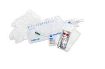 Intermittent Closed System Catheter Tray Self-Cath® Soft Straight Tip 14 Fr. Without Balloon Lubricated PVC 3114 Pack of 1