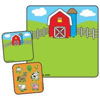 Make-A-Sticker 90 per Unit Barnyard Make - A - Sticker , Assorted Sticker 2-1/2 Inch 2891 Roll of 1