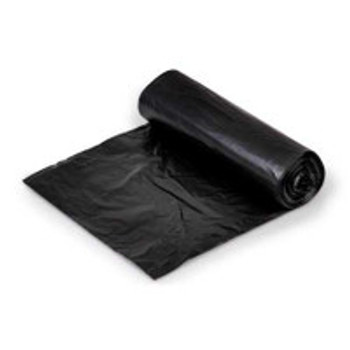 Trash Bag Colonial Bag 45 gal. Black HDPE 22 Mic. 40 x 48 Inch X-Seal Bottom Coreless Roll HCR48STB Case of 10
