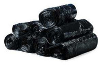 Trash Bag Colonial Bag 45 gal. Black HDPE 16 Mic. 40 x 48 Inch X-Seal Bottom Coreless Roll HCR48XB Case of 10