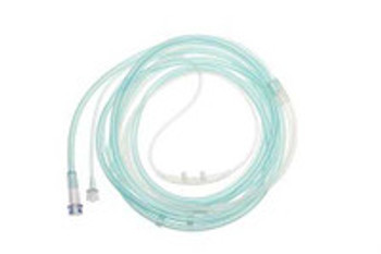 ETCO2 Nasal Sampling Cannula with O2 ETCO2 Sampling / Simultaneous O2 Softech Plus Adult Curved Prong / NonFlared Tip 2845 Case of 50
