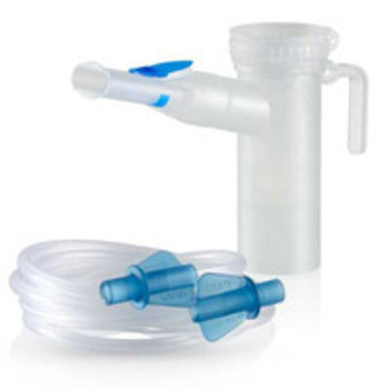 Pari LC Plus Reusable Handheld Compressor Nebulizer System with 8 mL Medication Cup, Universal Mouthpiece & Wingtip Tubing  022F81, Pack of 1