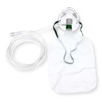 NonRebreather Oxygen Mask Under the Chin Pediatric One Size  Adjustable Elastic Head Strap 1058 Case of 50