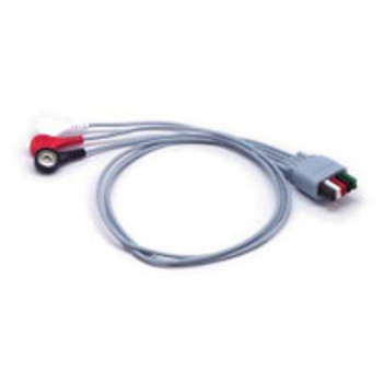 ECG Leadwire 3 Lead, Snap, 61Cm For Transmitter 0012-00-1503-05 Pack of 1
