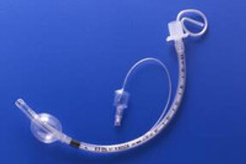 Cuffed Endotracheal Tube Flexi-set Safety Clear Plus 320 mm Length Curved 7.0 mm Adult Murphy Eye 504570 Pack of 1