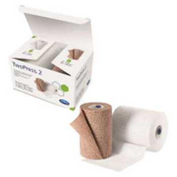2 Layer Compression Bandage System TwoPress® 2 4 Inch x 7 Yard / 4 Inch x 8-9/10 Yard Self-Adherent Closure Tan / White NonSterile 40 mmHg 931687 Pack of 1