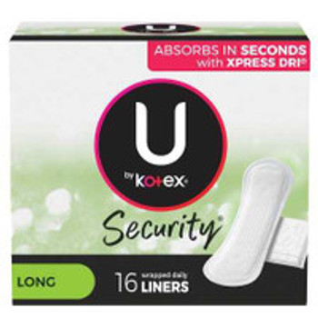 Feminine Pad U by Kotex® Security® Lightdays® Long Light Absorbency 01247 Case of 192