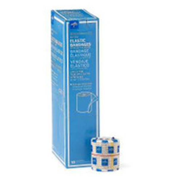 Elastic Bandage Matrix 2 Inch x 5 Yard Medium Compression Double Hook and Loop Closure Natural NonSterile MDS087002LF Pack of 1
