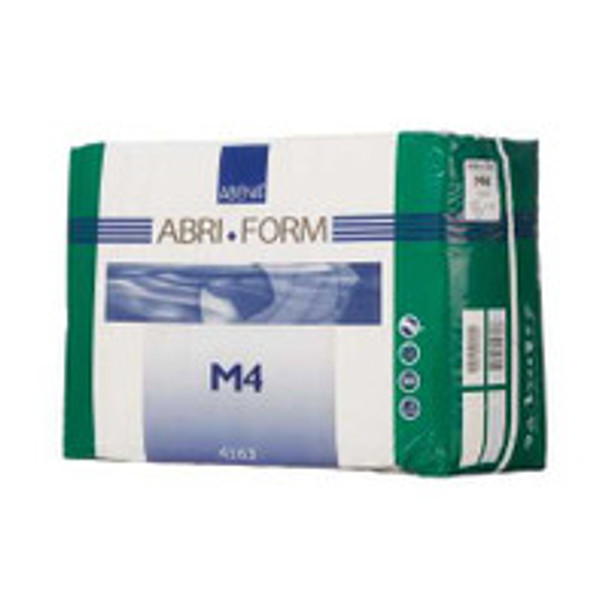 Unisex Adult Incontinence Brief Abri-Form Comfort M4 Medium Disposable Heavy Absorbency 4163 Case of 42