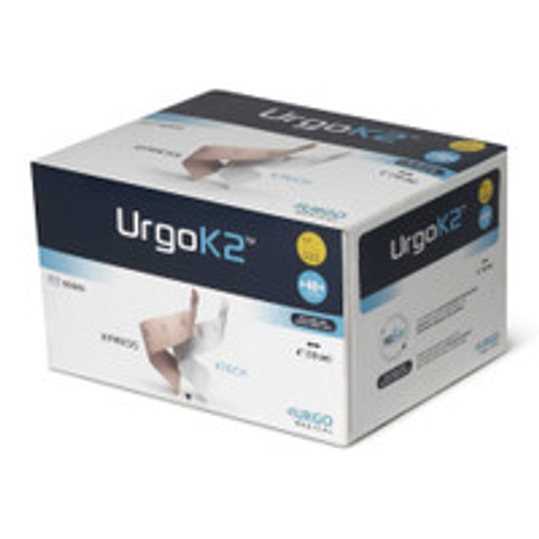 2 Layer Compression Bandage System URGOK2 4 x 7-1/8 to 9-3/4 Inch Self-Adherent Closure Tan / White NonSterile Regular 40 mmHg 553243 Pack of 1