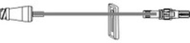 IV Extension Set McKesson Needle-Free Port Small Bore 7-1/2 Inch Tubing Without Filter 7 Inch Tubing MS934 Case of 50