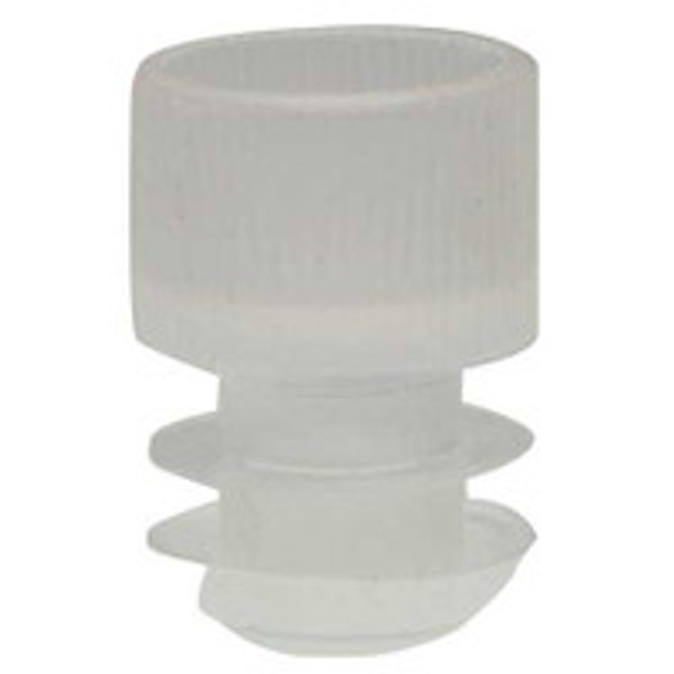 McKesson Tube Closure Polyethylene Flanged Plug Cap Natural 16 mm For Use with 16 mm Blood Drawing Tubes, Glass Test Tubes, Plastic Culture Tubes NonSterile 177-116152C Case of 10000
