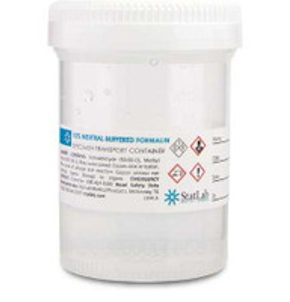 Prefilled Formalin Container StatClick 60 mL Fill in 120 mL (4 oz.) Screw Cap Warning Label NonSterile NB0460 Pack of 1