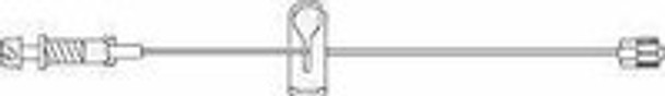 IV Extension Set SafeLine* Needle-Free Port Micro Bore 7 Inch Tubing Without Filter NF1310 Pack of 1