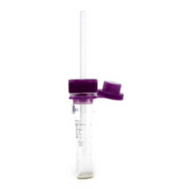 Safe-T-Fill® Capillary Blood Collection Tube K2 EDTA Additive 150 µL Pierceable Attached Cap Plastic Tube 077052 Case of 500
