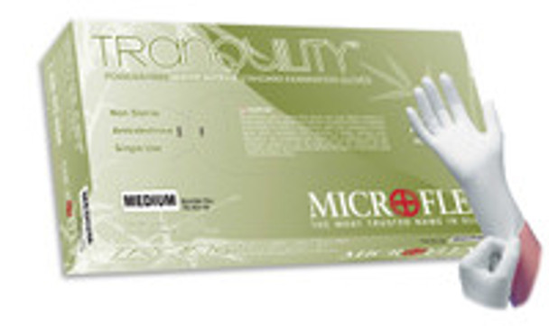 Exam Glove Soft White Nitrile* Small NonSterile Nitrile Standard Cuff Length Textured Fingertips White Not Rated TQ-601-S Box of 1