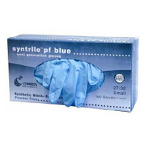 Exam Glove Syntrile® pf X-Large NonSterile Nitrile Standard Cuff Length Fully Textured Blue Not Rated 27-38 Case of 1000