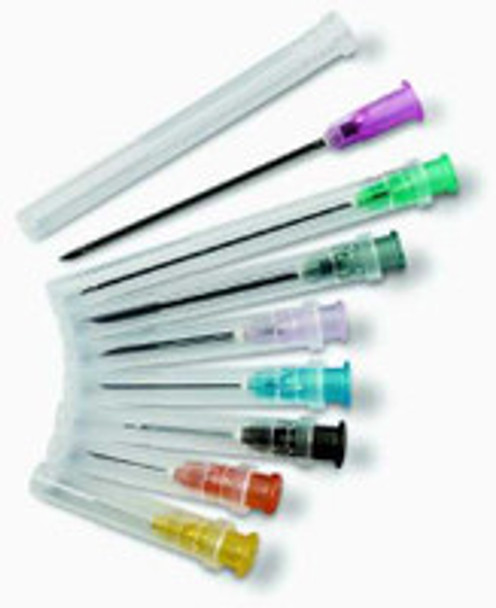 Hypodermic Needle HSW Fine-Ject® 2 Inch Length 18 Gauge Thin Wall Without Safety NH182 Box of 100