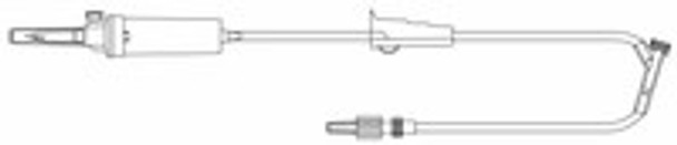 Primary IV Administration Set MedStream Gravity 1 Port 20 Drops / mL Drip Rate Without Filter 103 Inch Tubing Solution Without Flow Regulator MS719P Case of 300