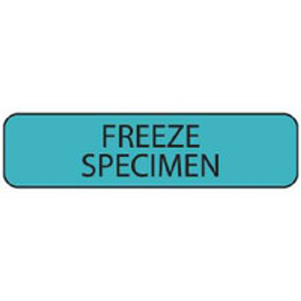 Pre-Printed Label MedVision® Laboratory Use Blue Paper FREEZE SPECIMEN Black Temperature Control 5/16 x 1-1/4 Inch MV01SB0949 Roll of 1
