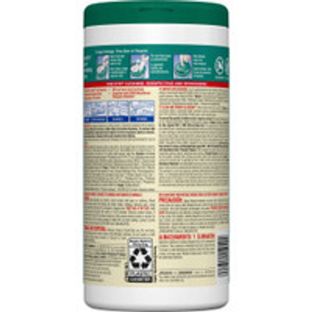 CloroxPro Clorox® Surface Disinfectant Premoistened Manual Pull Wipe 75 Count Canister Fresh Scent NonSterile 15949 Case of 450