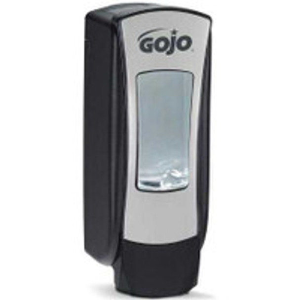 Hand Hygiene Dispenser GOJO® ADX-12 Chrome / Black Plastic Manual 1250 mL Wall Mount 8888-06 Case of 6