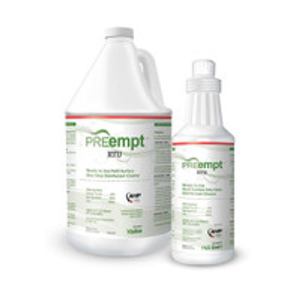 PREemptRTU Surface Disinfectant Cleaner Peroxide Based Manual Pour Liquid 1 gal. Jug Scented NonSterile 21105 Case of 4