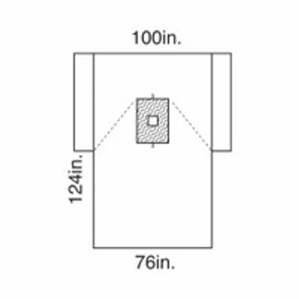 Surgical Drape Breast Drape 100 W x 76 W x 124 L Inch Sterile 89236 Pack of 1