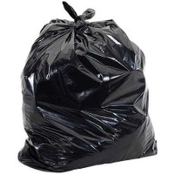 Trash Bag Pitt Plastics Black LLDPE 0.95 mil 38 x 58 Inch Star Seal Bottom Coreless Roll VB76530XK Case of 10