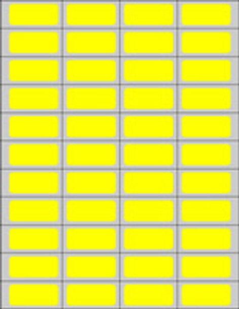 Chart Label Timemed General Purpose Label No Legend Yellow 8-1/2 x 11 Inch DPSL-PC5-2 Box of 250