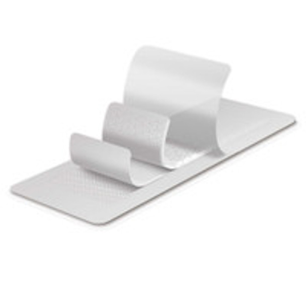 Foam Dressing Mepilex® Border Post-Op 4 x 10 Inch With Border Film Backing Silicone Adhesive Rectangle Sterile 496455 Case of 30
