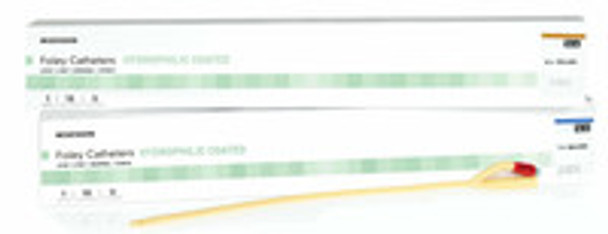 Foley Catheter McKesson 2-Way Coude Tip 5 cc Balloon 12 Fr. Latex 16-LFOL512C Box of 10