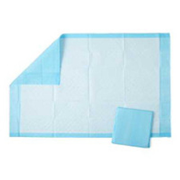 Disposable Underpad Protection Plus® 23 x 36 Inch Fluff / Polymer Light Absorbency MSC281232 Case of 150