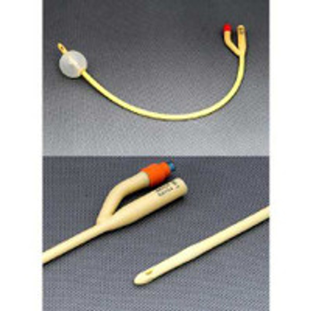 Foley Catheter AMSure  2-Way Standard Tip 30 cc Balloon 18 Fr. Silicone Coated Latex AS42018 Pack of 1